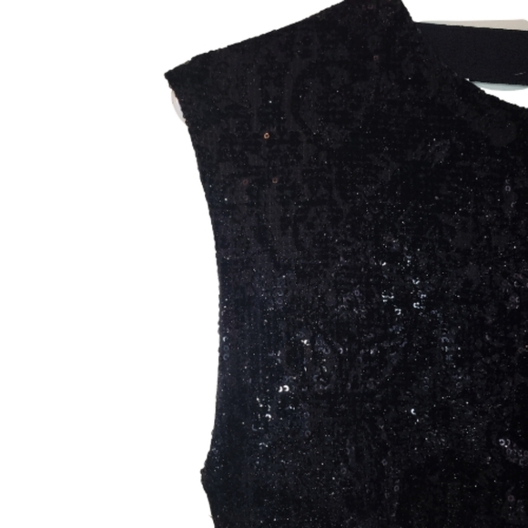 Alice + Olivia Sequin and Velvet Mini Dress - Picture 4 of 8